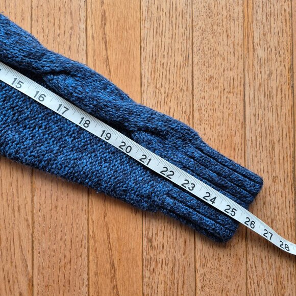 Hollister Cardigan Sweater Blue Knit Cotton Pockets Shawl Collar Medium - Picture 10 of 10